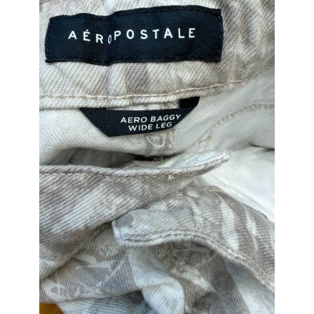 Aeropostale Womens 0S Aero Baggy Wide Leg Jeans Camo Real Tree Non Stretch Skate - Picture 10 of 14